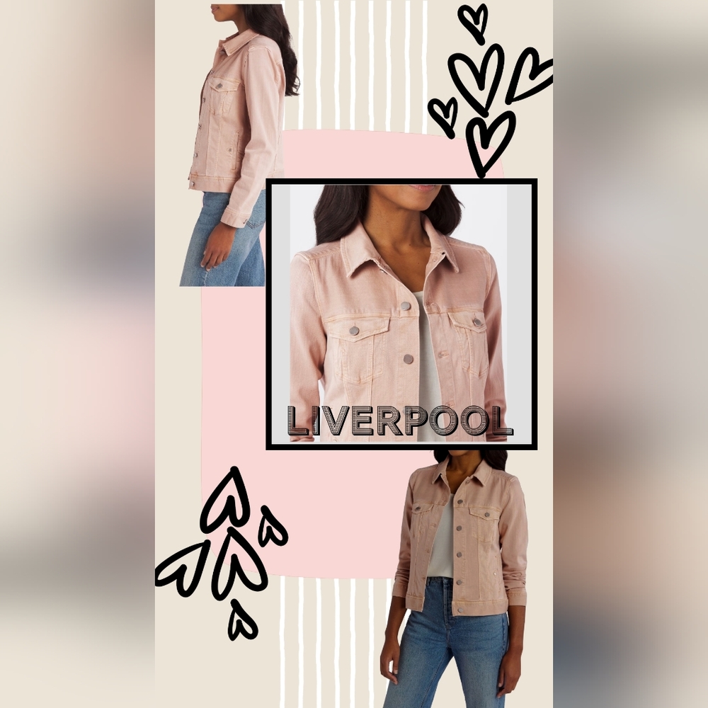 Liverpool Women's Light Pink Jean Jacket